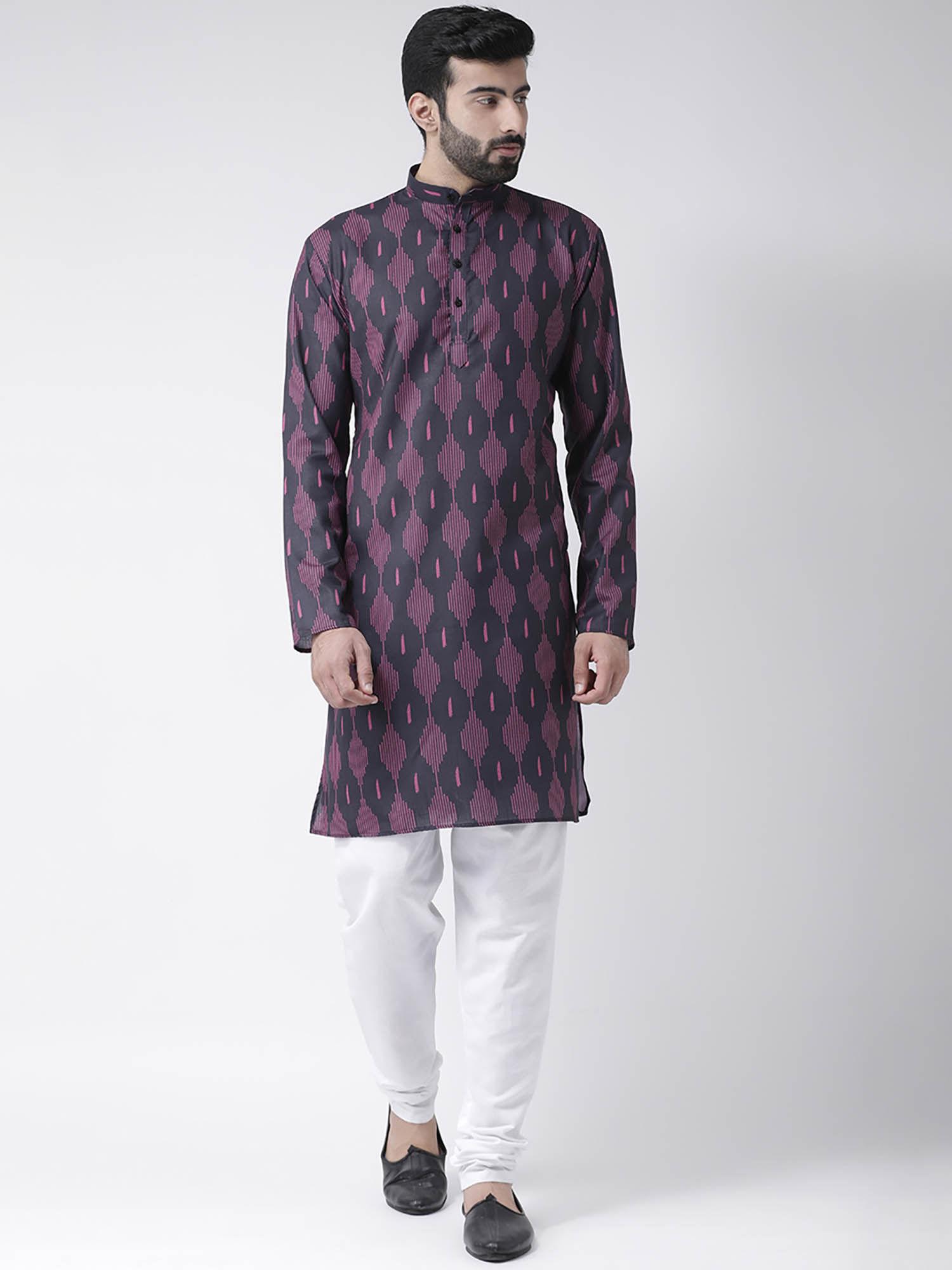 printed kurta and pyjama (set of 2)