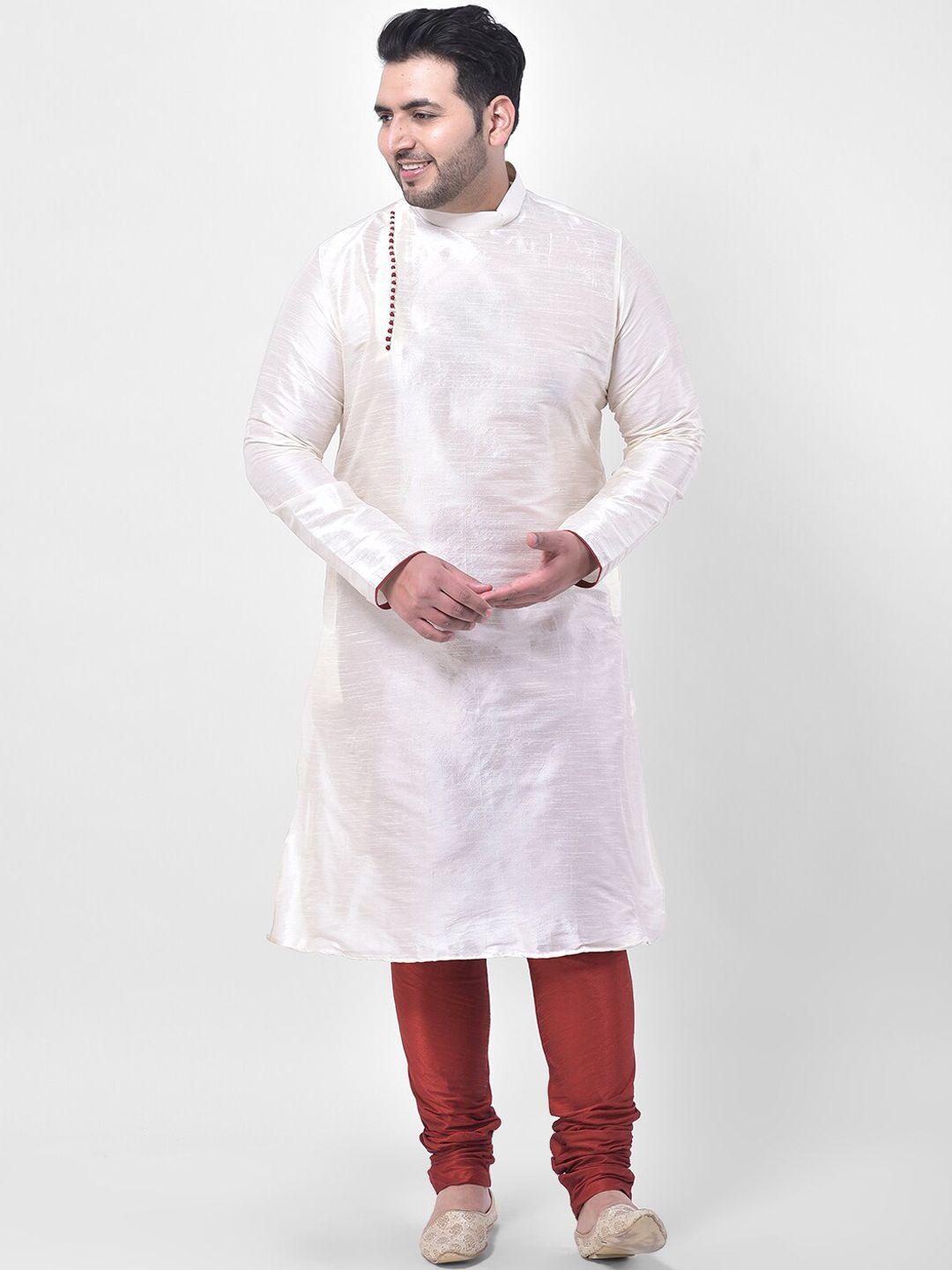 printed kurta men off white solid kurta