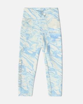 printed leggings with elasticated waistband