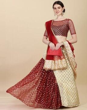 printed lehenga choli set with dupatta