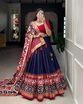 printed lehenga choli set with dupatta