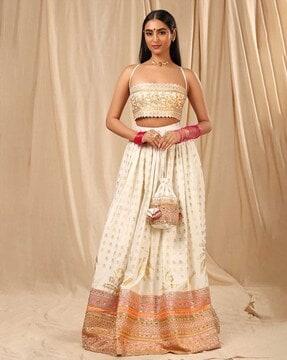 printed lehenga choli set with dupatta