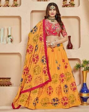 printed lehenga choli set