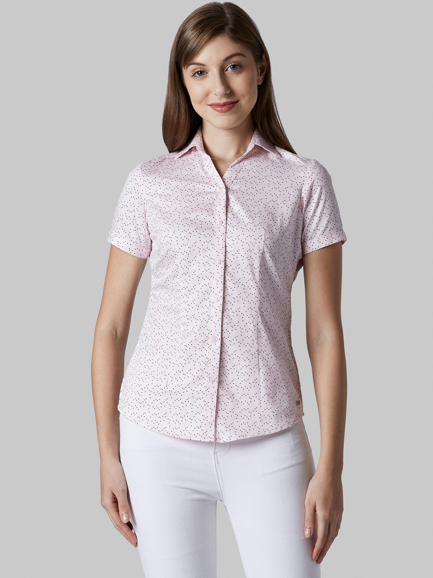 printed medium pink shirt