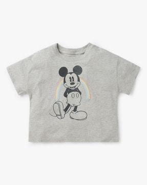 printed mickey mouse disney graphic top