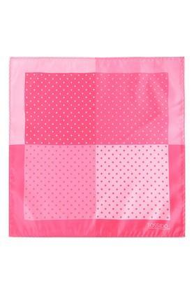 printed microfiber mens party wear pocket square - pink