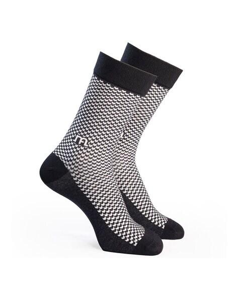 printed mid-calf length socks