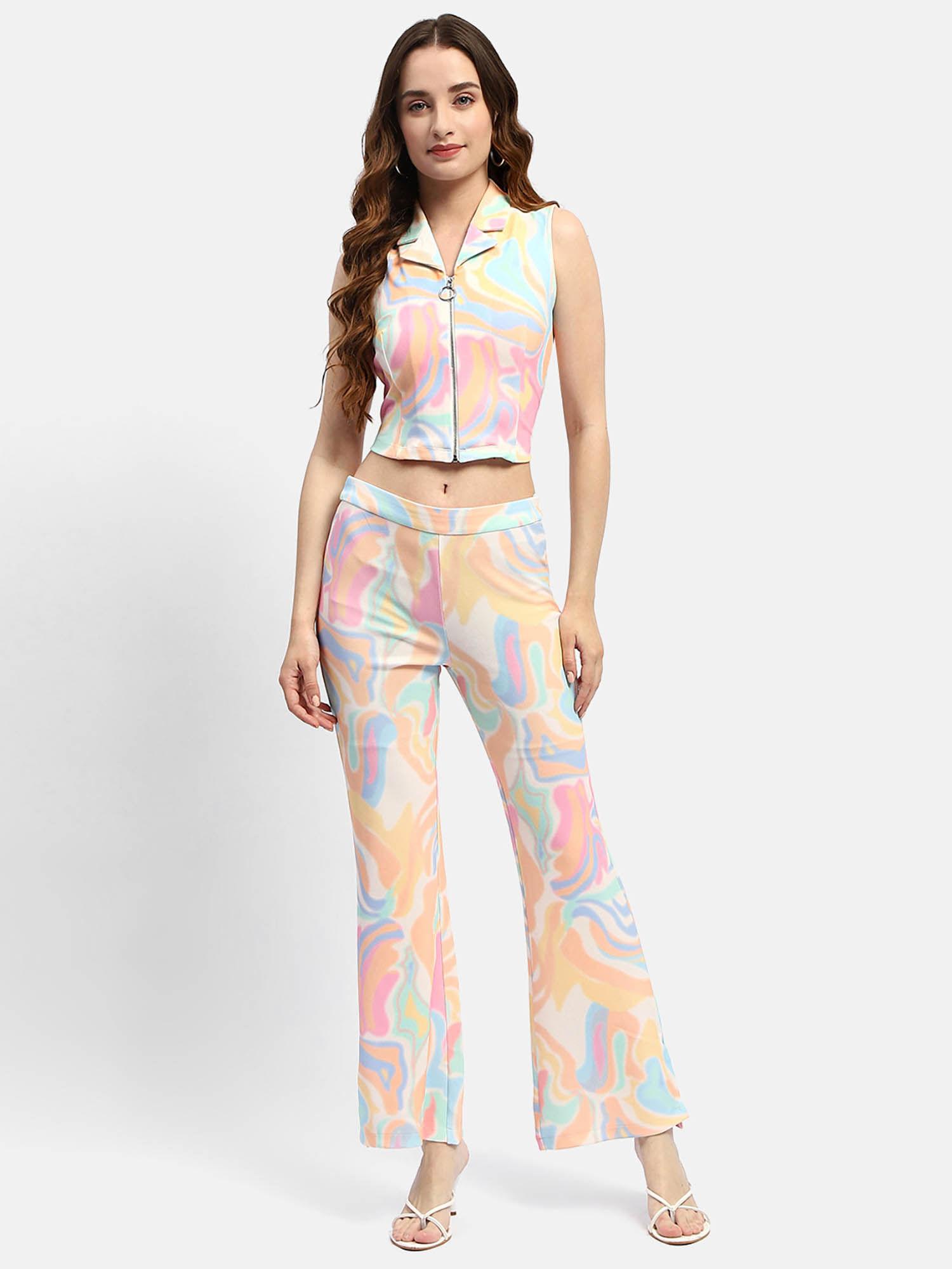 printed multi-color co-ord (set of 2)