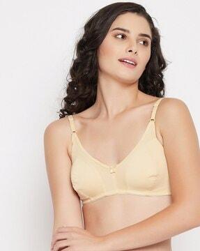 printed non-padded full-coverage non-wired bra