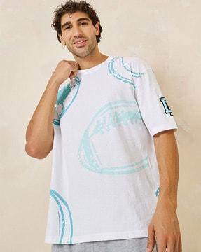 printed oversized fit crew-neck t-shirt