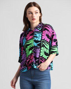 printed oversized fit shirt