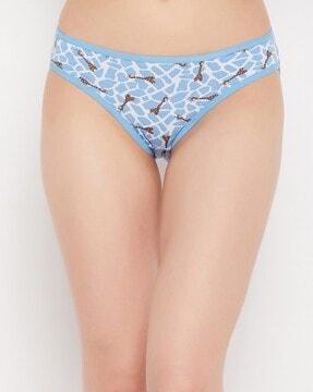 printed panties with elasticated waist