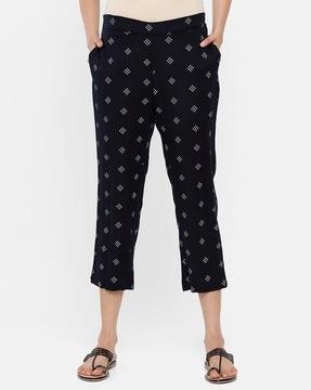 printed pants with insert pockets