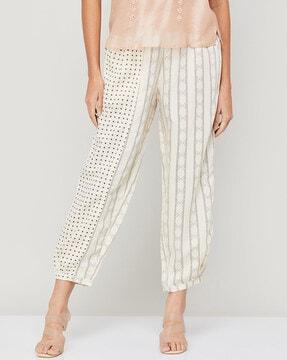 printed pants with insert pockets