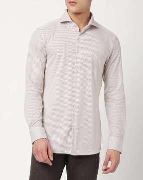 printed performance slim-fit shirt