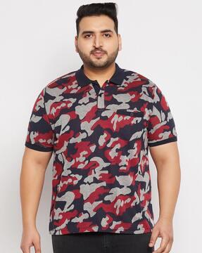 printed polo t-shirt