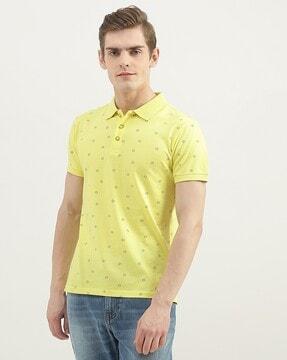 printed polo t-shirt