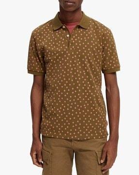 printed polo t-shirt