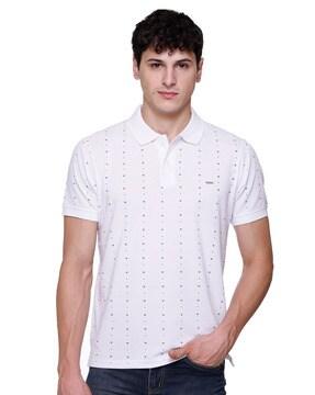 printed polo t-shirt