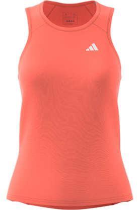 printed polyester regular fit women's top - coral