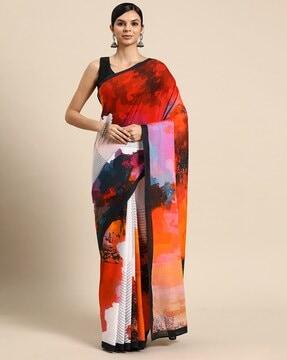 printed pure cotton saree