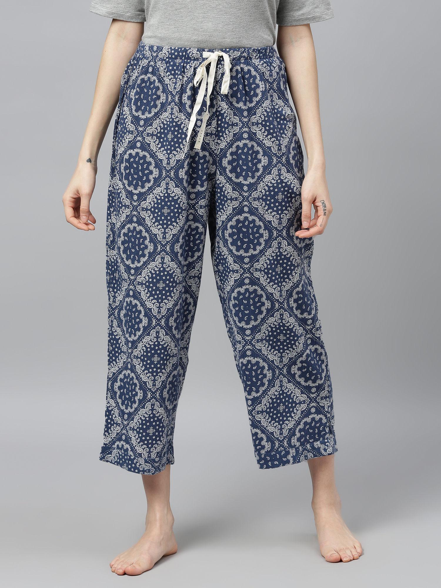 printed pyjamas - blue