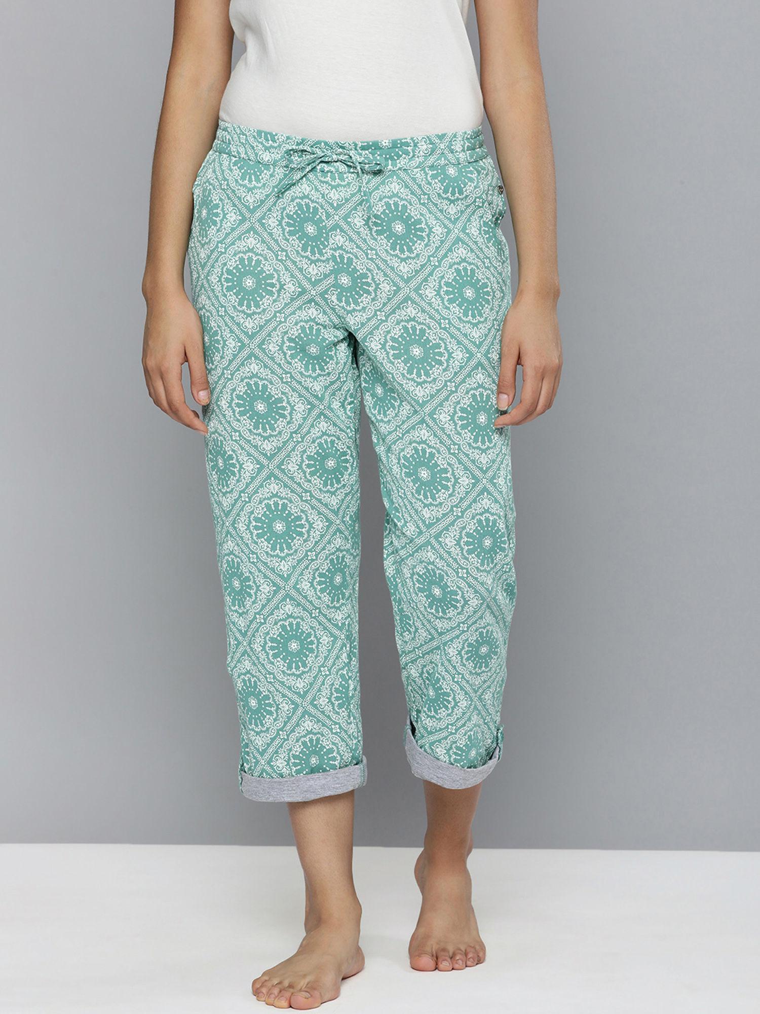 printed pyjamas - green (s)