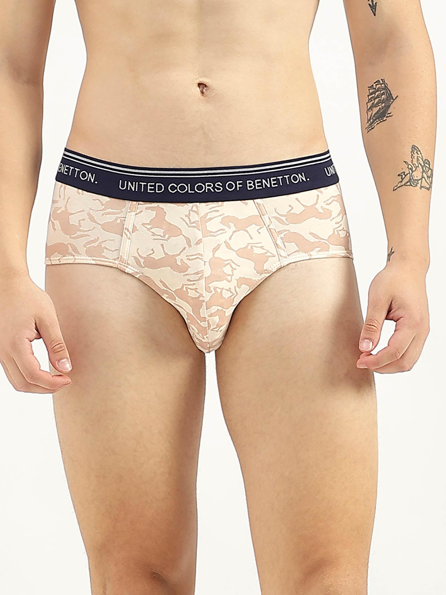 printed regular fit brief (pack of 3)