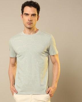 printed regular fit crew-neck t-shirt