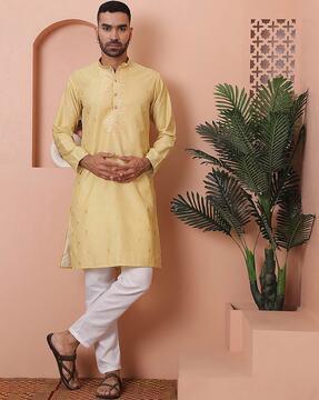 printed regular fit long kurta