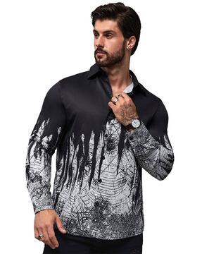 printed regular fit shirt