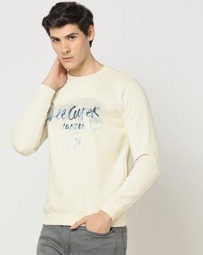 printed regular fit sweatshirt