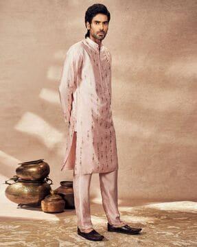 printed relaxed fit long kurta