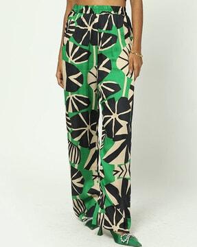 printed relaxed fit pants