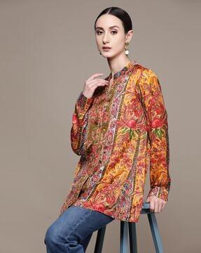 printed relaxed fit shirt