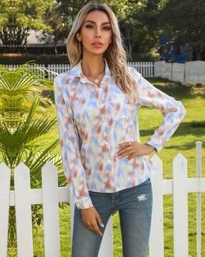 printed relaxed fit shirt