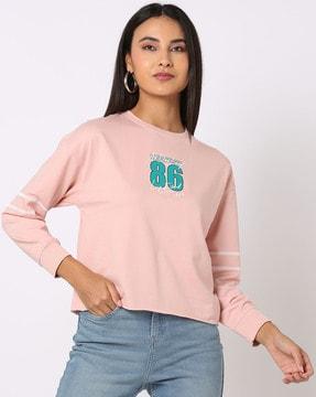 printed relaxed fit sweatshirt