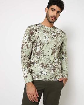 printed round-neck sweatshirt