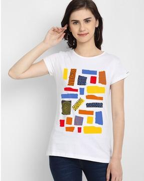 printed round-neck t-shirt