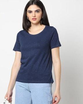 printed round-neck t-shirt