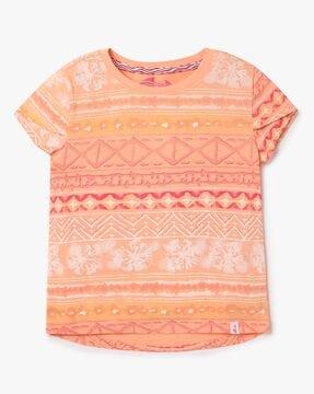 printed round-neck t-shirt