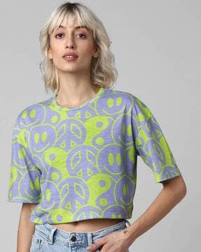 printed round-neck t-shirt