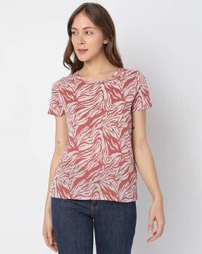 printed round-neck t-shirt