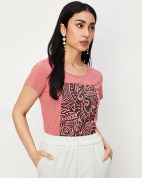 printed round-neck t-shirt