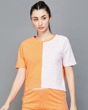 printed round-neck t-shirt