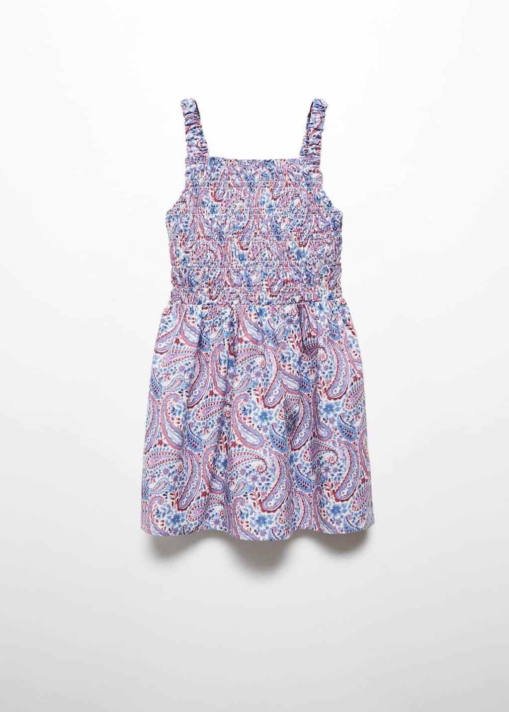 printed ruched dress