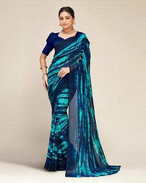 printed saree with blouse piece