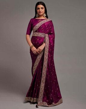 printed saree with blouse piece