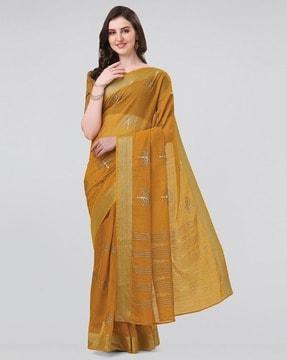 printed saree with zari border