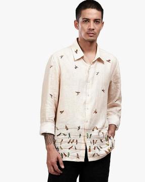 printed shirt with full sleeves